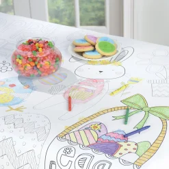 Coloring Easter Paper Table Cover
