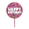 Confetti Happy Birthday Cake Topper
