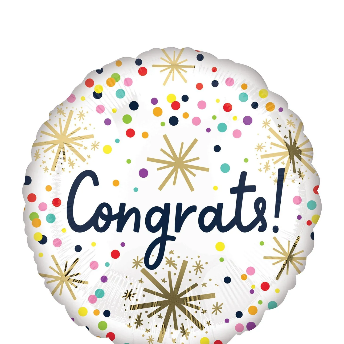 Confetti Sprinkle Congrats Foil Balloon, 18in