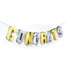 Congrats Grad Dimensional Letter Banner