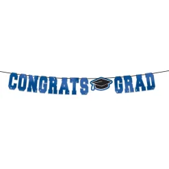 Congrats Grad Letter Banner, Assorted Colors