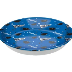 Congrats Grad Plastic Bowl, 13.75in, Assorted Colors