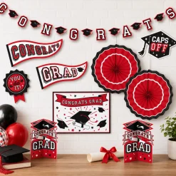 Congrats Grad Room Decorating Kit, 10pc, Assorted Colors