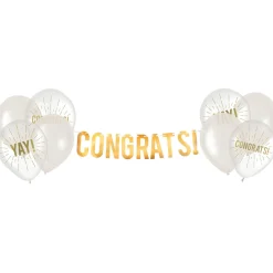 Congrats Retirement Banner with Balloons