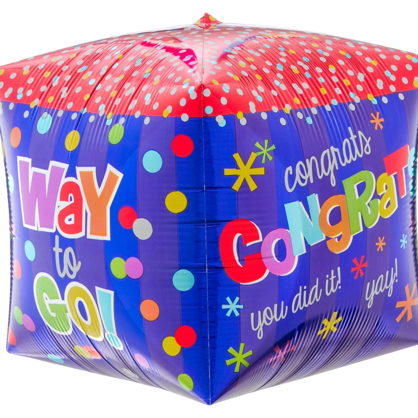 Congrats Way to Go Foil Balloon, 15in - Cubez