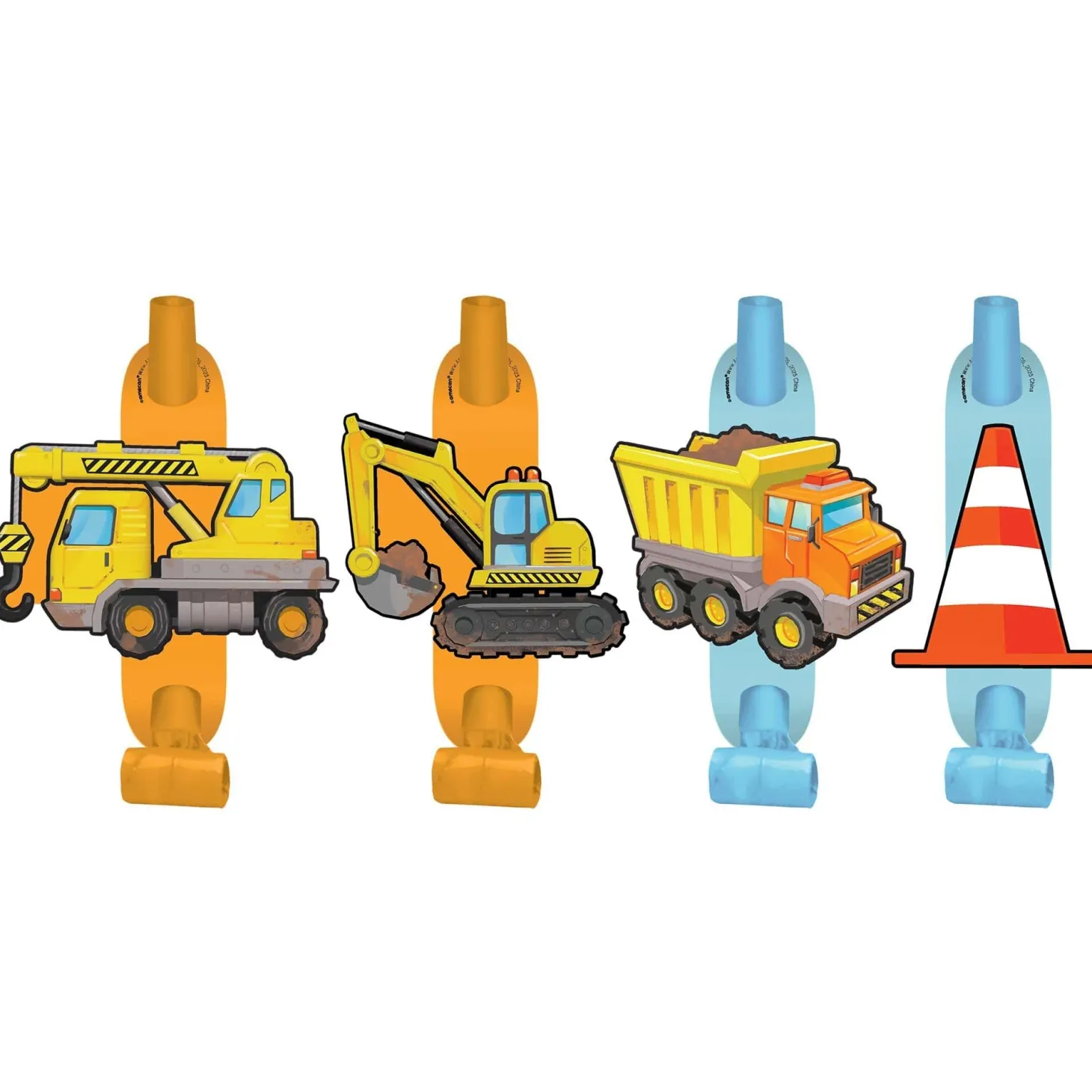 Construction Party Blowouts, 8pc
