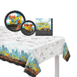Construction Party Kit for 8 Guests