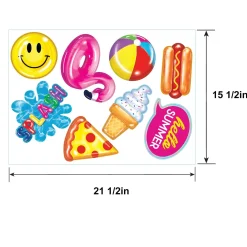Cool Pool Party Cardstock & Plastic Photo Booth Props, 8pc