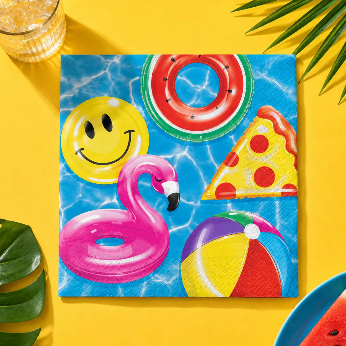 Cool Pool Party Paper Lunch Napkins, 6.5in, 16ct