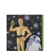 C-3PO & R2-D2 Paper Beverage Napkins, 5in, 16ct - Star Wars Galaxy of Adventures