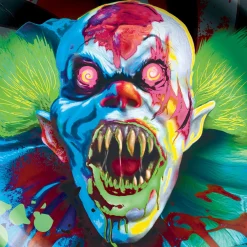 Creepy Carnival Black Light Reactive Paper Dessert Plates, 6.75in, 20ct