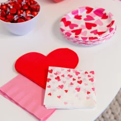 Cross My Heart Paper Beverage Napkins, 5in, 16ct