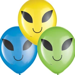 15ct, Blast Off Alien Balloons