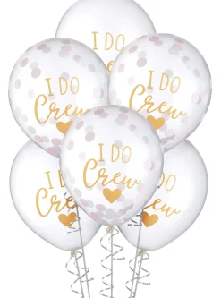 6ct, 12in, Confetti I Do Crew Wedding Balloons