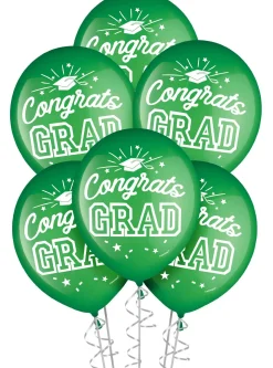 15ct, 12in, Congrats Grad Latex Balloons, Assorted Colors