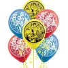 6ct, 12in, Justice League Heroes Unite Latex Balloons
