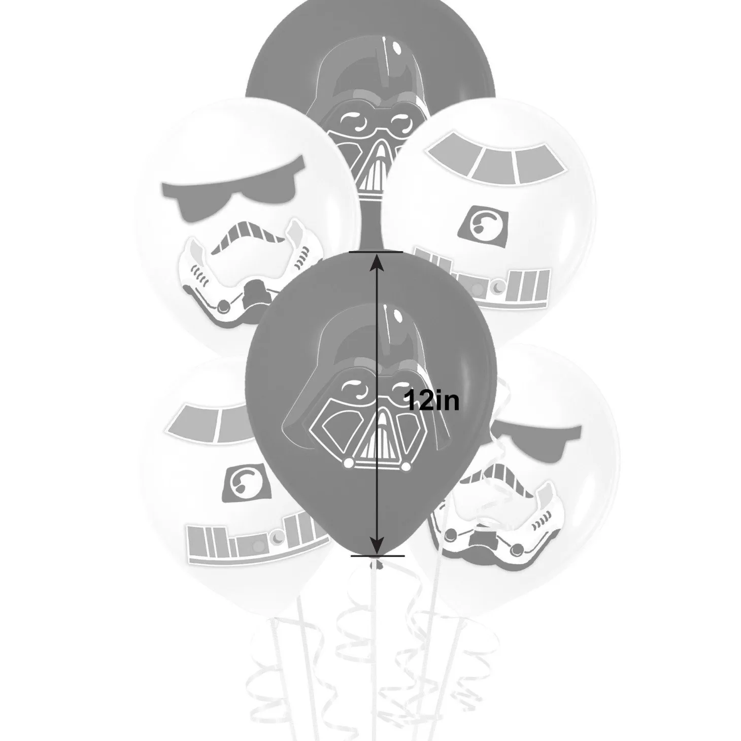6ct, 12in, Star Wars Galaxy of Adventures Latex Balloon Decorating Kit