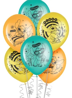 6ct, 12in, Stitch Aloha Latex Balloons - Disney Lilo & Stitch