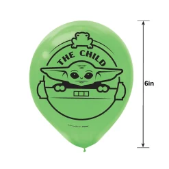 6ct, 12in, The Child Balloons - The Mandalorian