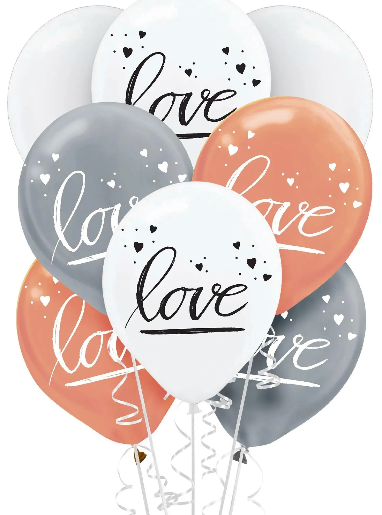 15ct, Navy Love Balloons