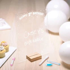 Customizable 1st Birthday Acrylic Sign, 11in