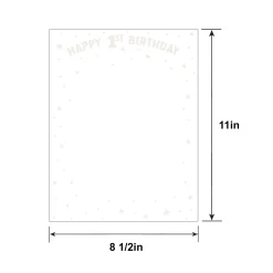 Customizable 1st Birthday Acrylic Sign, 11in