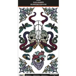 Dark Academia Vinyl Cling Decals, 10pc
