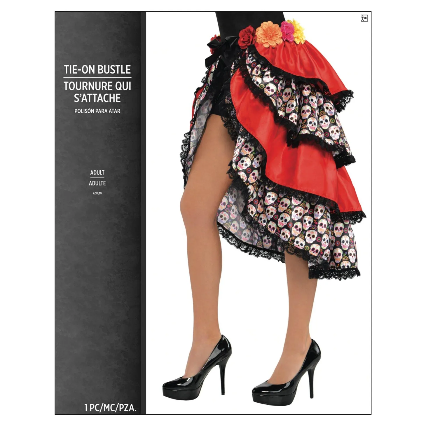 Day of the Dead Tie-On Bustle