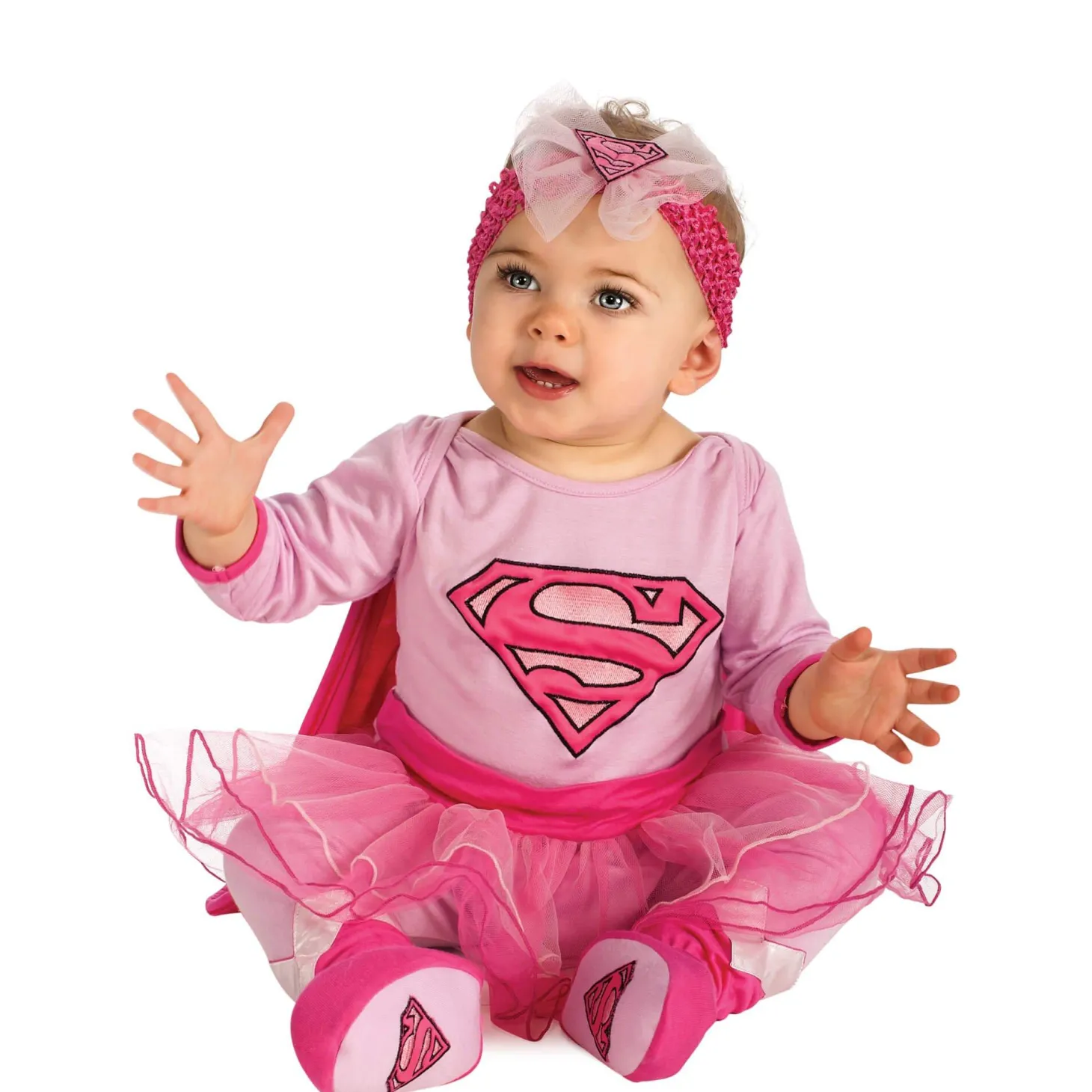 DC Comics Pink Supergirl Costume for Babies with Tutu