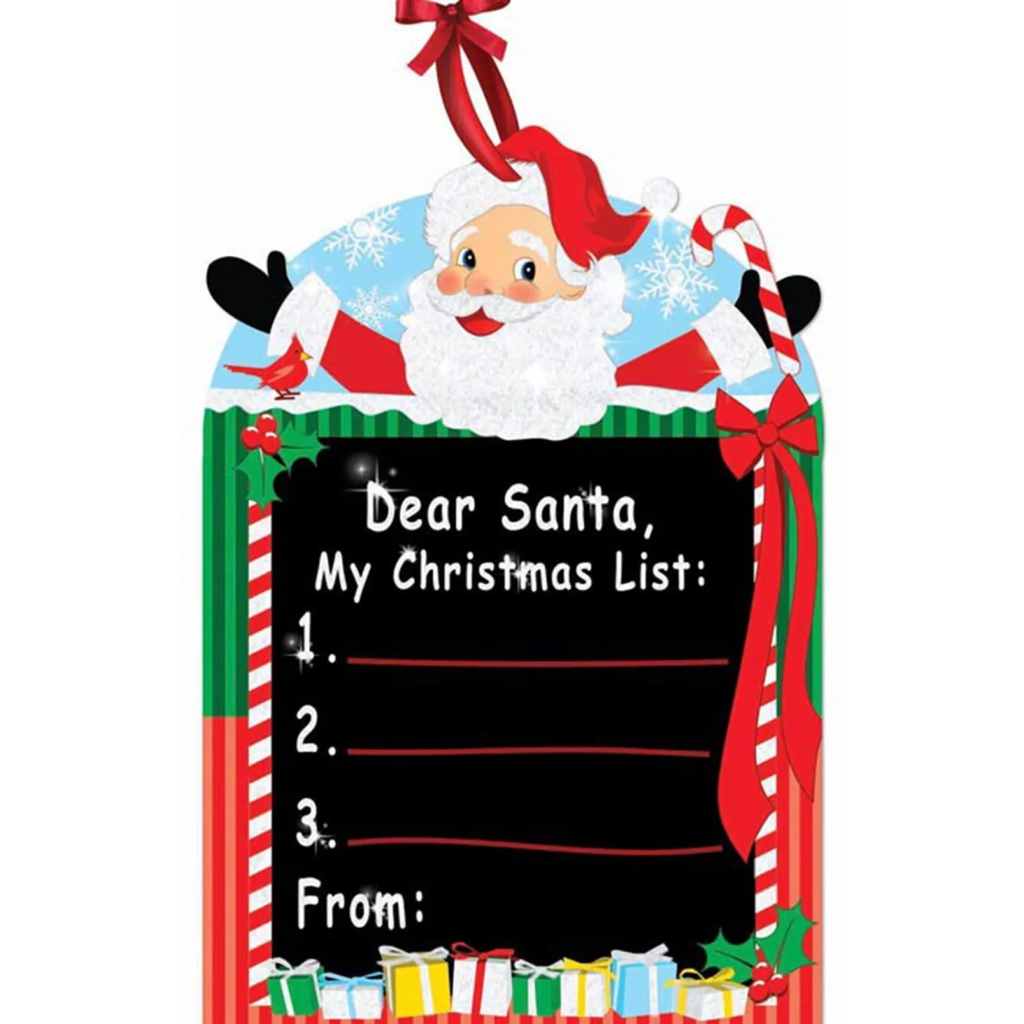 Dear Santa Chalk Board