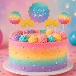 Digital Dream Cake Topper Kit, 9pc