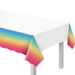 Digital Dream Plastic Table Cover, 54in x 96in