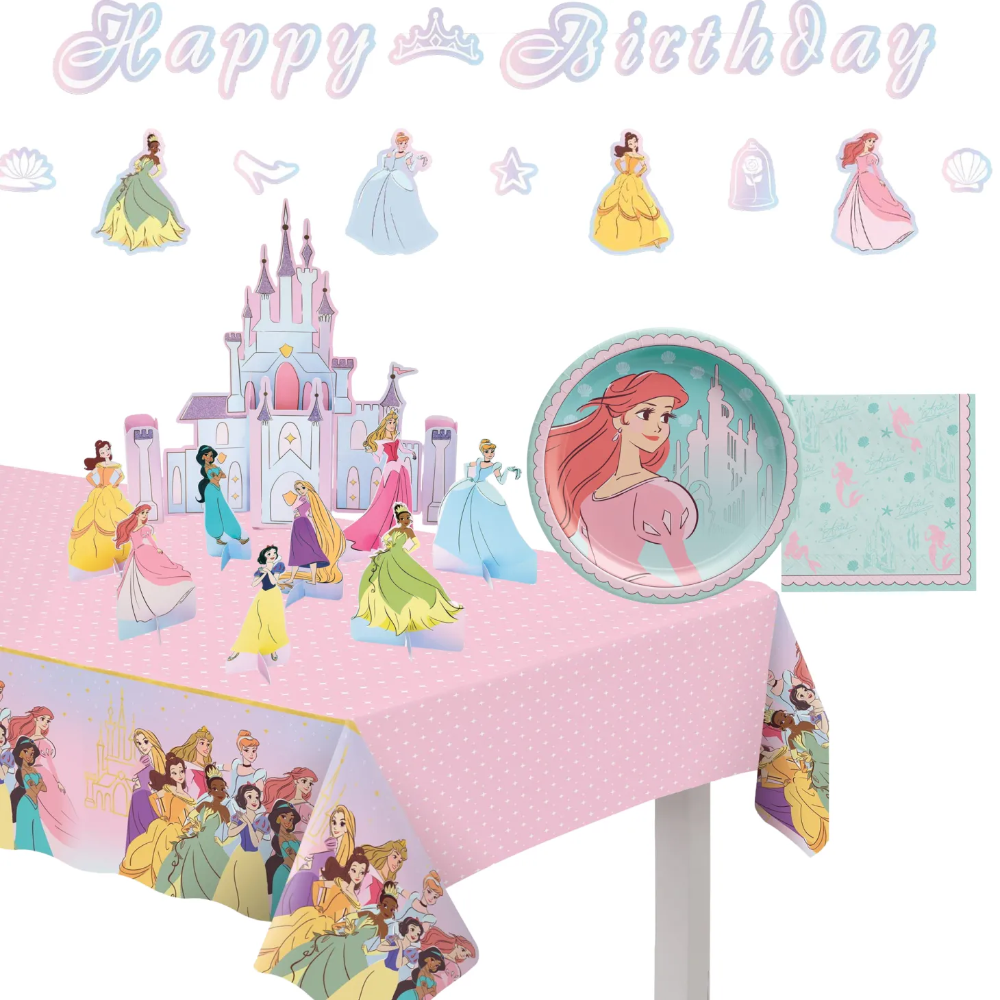 Disney Princess Once Upon A Time Ariel Party Kit for 8 Guests