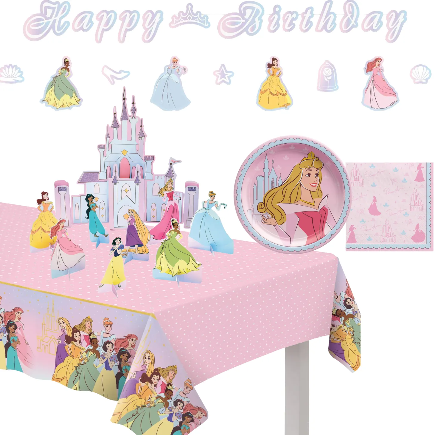 Disney Princess Once Upon A Time Aurora Party Kit for 8 Guests