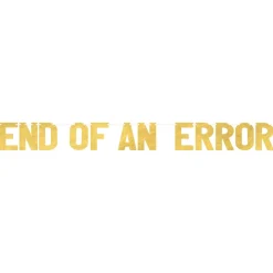 Divorce Party End of an Error Gold Banner