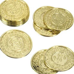 Dollar Sign Gold Coins 100ct