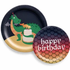 Dragon Party Paper Plates, 8ct, Assorted Options