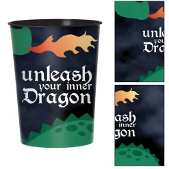 Dragon Party Plastic Favor Cup, 16oz