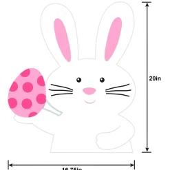 Easter Bunnies & Eggs Yard Stakes 5ct