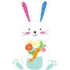 Easter Bunny & Carrot Cardstock Cutout, 7in x 11in