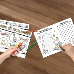 Elf Kids Coloring Placemat, 24ct