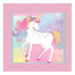 Enchanted Unicorn Customizable Birthday Chalkboard Easel Sign, 12in x 12in