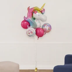 Enchanted Unicorn Foil Balloon Bouquet, 5pc
