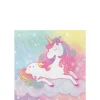 Enchanted Unicorn Paper Beverage Napkins, 5in, 16ct