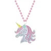 Enchanted Unicorn Pendant Bead Necklace