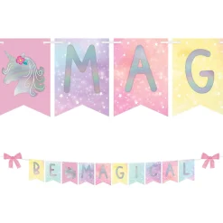 Enchanted Unicorn Pennant Banner, 12ft
