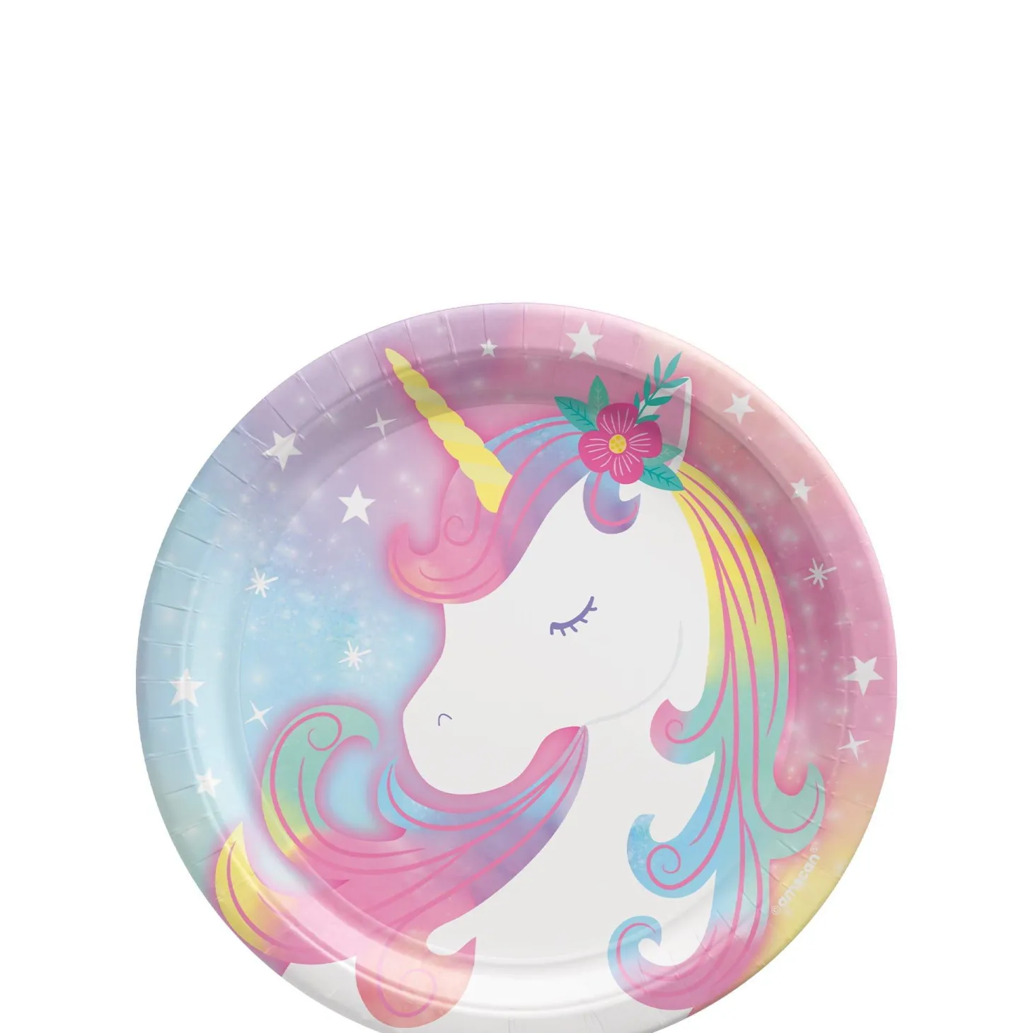 Enchanted Unicorn Round Paper Plates, 9in, 8ct, Assorted Options