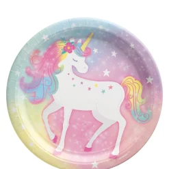 Enchanted Unicorn Round Paper Plates, 9in, 8ct, Assorted Options