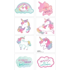 Enchanted Unicorn Tattoos, 8ct