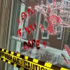 Enter If You Dare Bloody Cling Decals 13ct